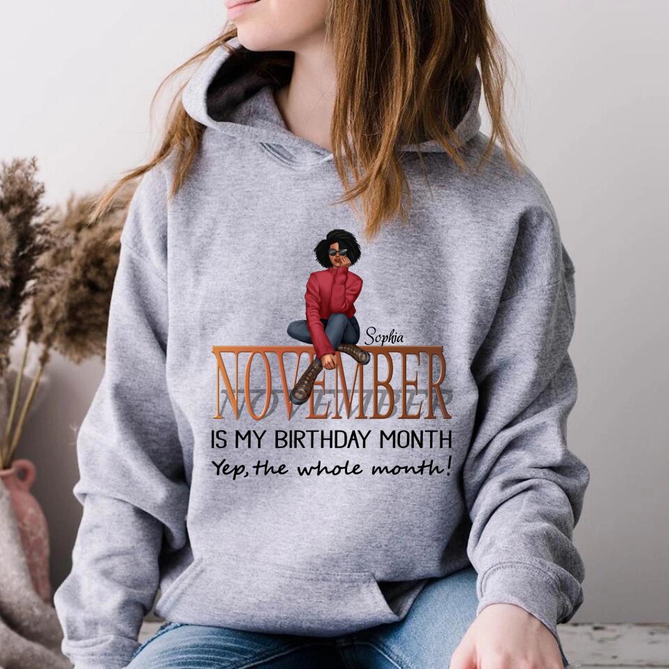 November Birthday Shirt, Custom Birthday Shirt, Queens are Born In November, November Birthday Shirts For Woman, November Birthday Gifts