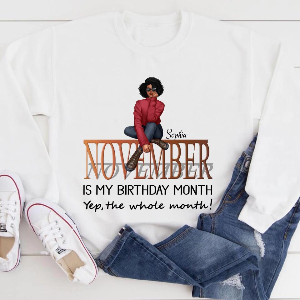 November Birthday Shirt, Custom Birthday Shirt, Queens are Born In November, November Birthday Shirts For Woman, November Birthday Gifts