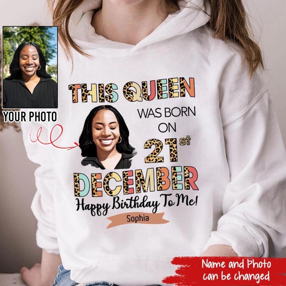 Custom December Birthday Shirt For Woman, Queens Are Born In December Gifts, Melanin Afro Woman Shirt, Black Girl Tee, Afro Queen Gift