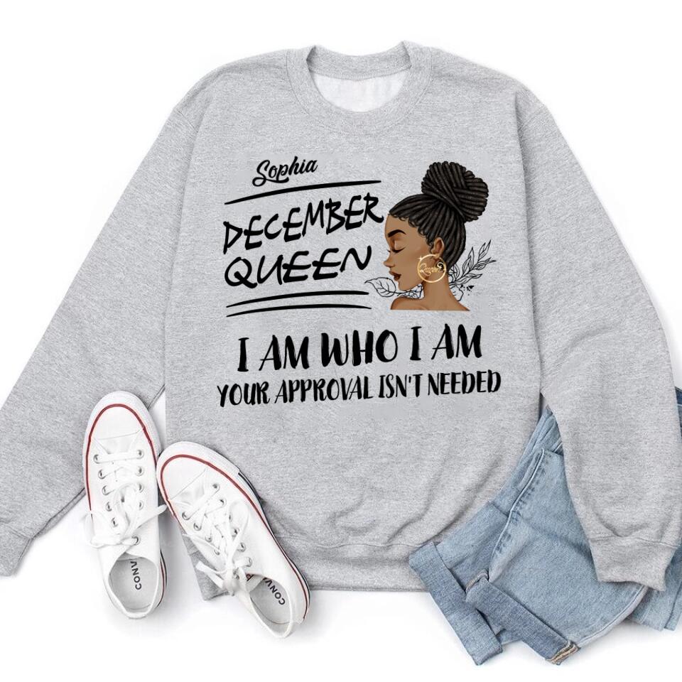 Custom November Birthday Shirt For Woman, Queens Are Born In November Gifts, Melanin Afro Woman Shirt, Black Girl Tee, Afro Queen Gift