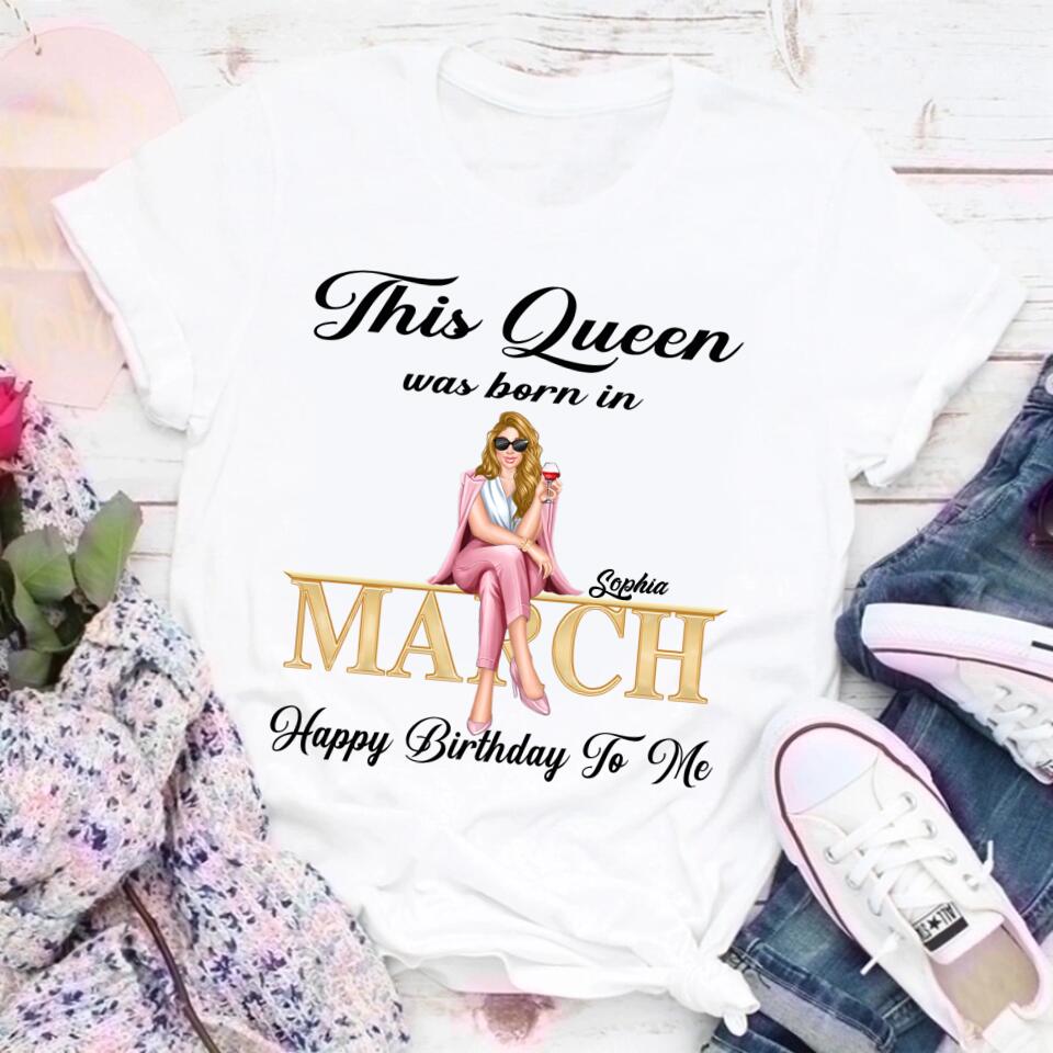 March Birthday Shirt, Custom Birthday Shirt, March Birthday Shirts For Woman, 	March Birthday Gifts