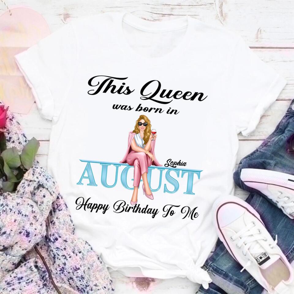August Birthday Shirt, Custom Birthday Shirt, August Birthday Shirts For Woman, August Birthday Gifts