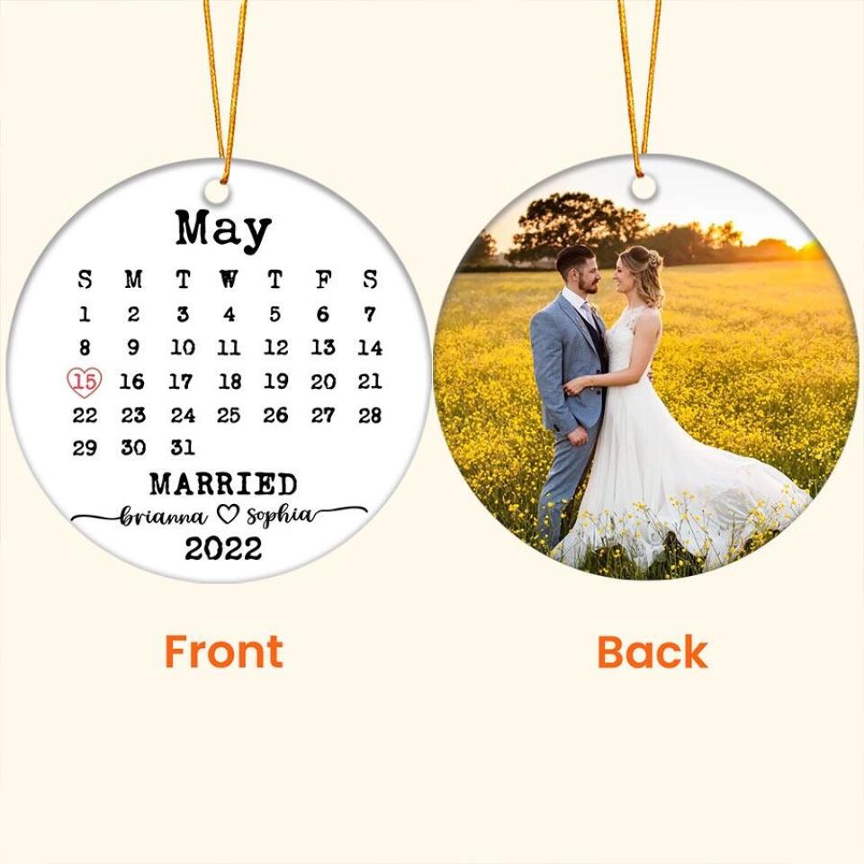 Our First Christmas Ornament 2022, Personalized Our First Christmas Ornaments, First Christmas As Mr And Mrs Ornament