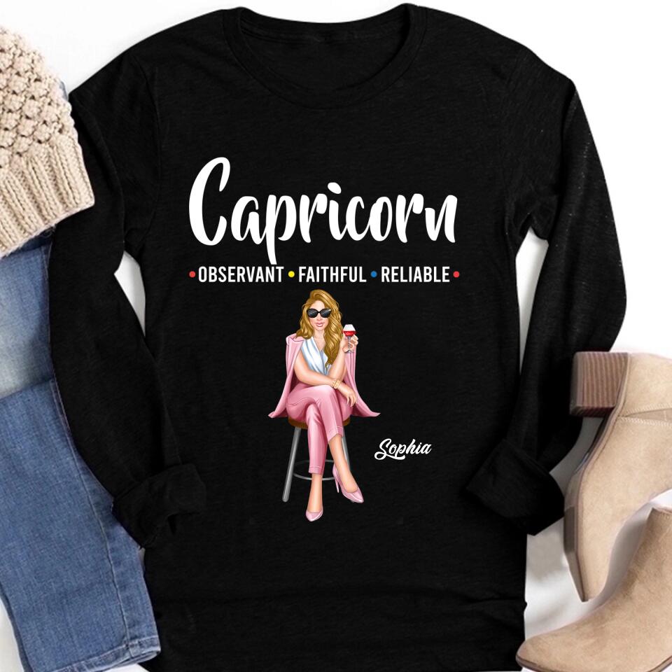 Custom Birthday Shirt, Capricorn Zodiac T Shirt, Capricorn Birthday Shirt, Capricorn T Shirts For Ladies, Capricorn Queen T Shirt