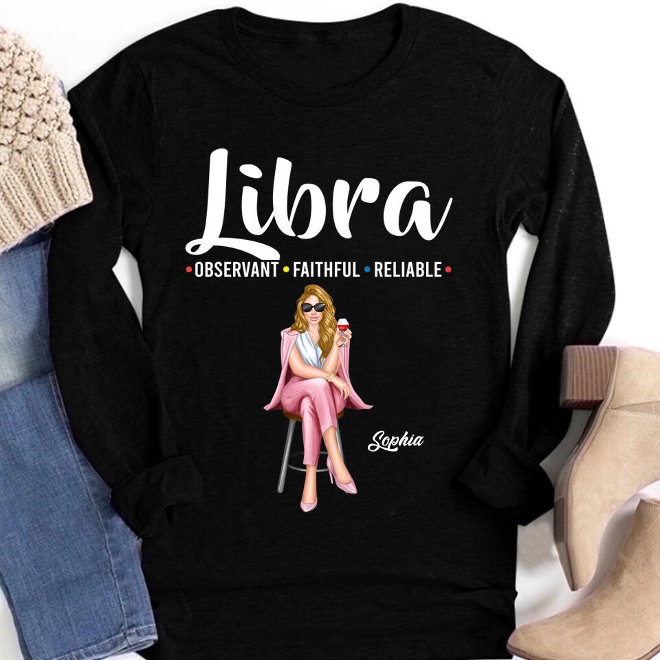 Custom Birthday Shirt, Libra Zodiac T Shirt, Libra Birthday Shirt, Libra T Shirts For Ladies, Libra Queen T Shirt, Libra Queen Birthday Shirt