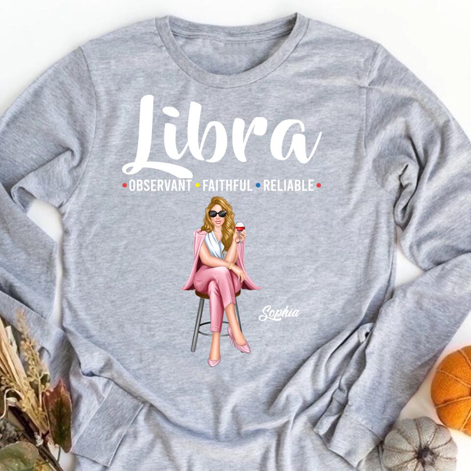 Custom Birthday Shirt, Libra Zodiac T Shirt, Libra Birthday Shirt, Libra T Shirts For Ladies, Libra Queen T Shirt, Libra Queen Birthday Shirt