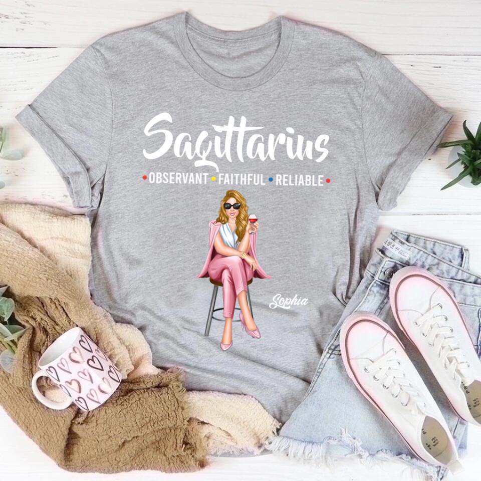 Custom Birthday Shirt, Sagittarius Zodiac T Shirt, Sagittarius Birthday Shirt, Sagittarius T Shirts For Ladies, Sagittarius Queen T Shirt, Sagittarius Queen Birthday Shirt