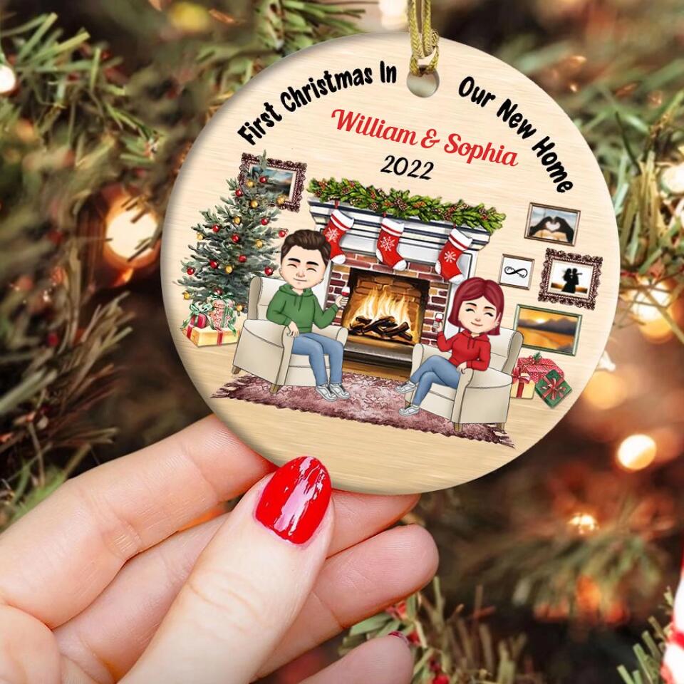Couples Christmas ornaments, Couples first Christmas ornament, newlywed Christmas ornaments, personalized couple ornaments, newlywed ornament