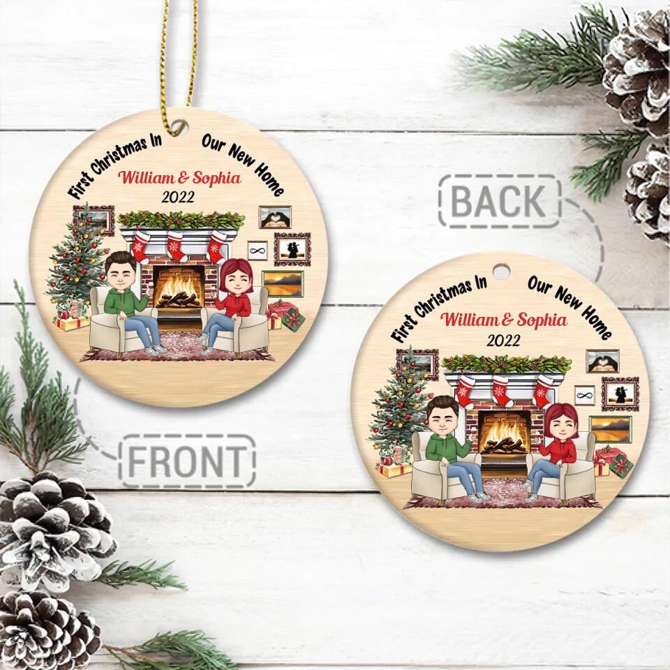 Couples Christmas ornaments, Couples first Christmas ornament, newlywed Christmas ornaments, personalized couple ornaments, newlywed ornament