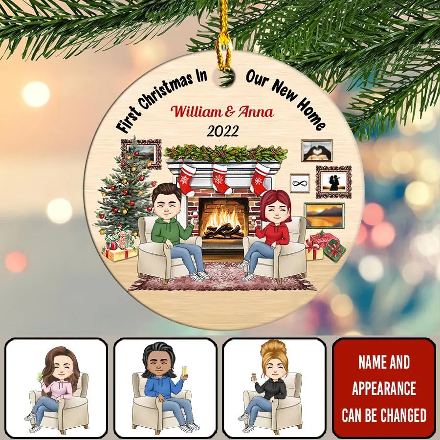 Couples Christmas ornaments, Couples first Christmas ornament, newlywed Christmas ornaments, personalized couple ornaments, newlywed ornament
