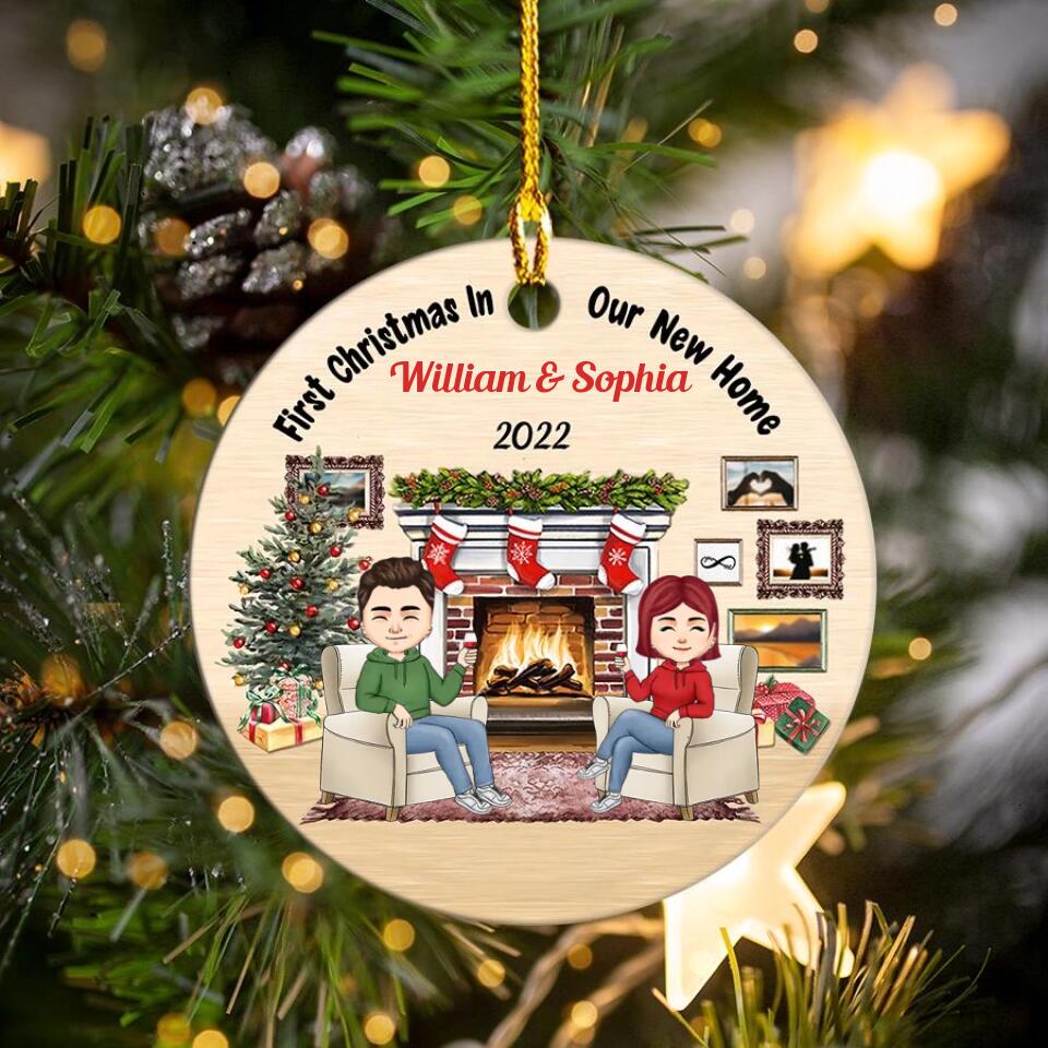 Couples Christmas ornaments, Couples first Christmas ornament, newlywed Christmas ornaments, personalized couple ornaments, newlywed ornament