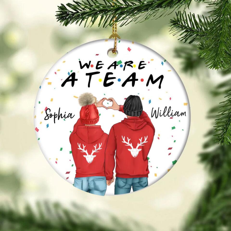 Our First Christmas Ornament 2022, Personalized Our First Christmas Ornaments, First Christmas As Mr And Mrs Ornament