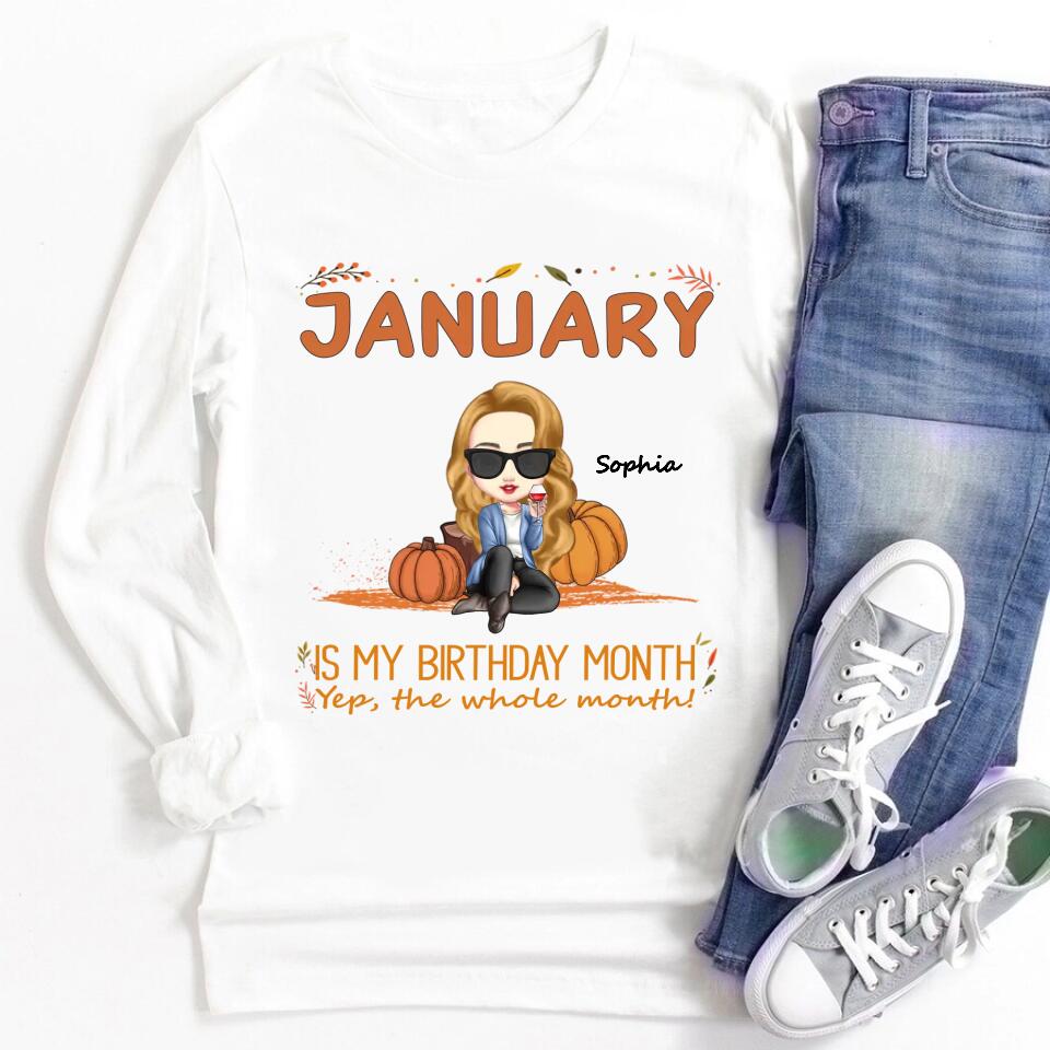 January Birthday Shirt, Custom Birthday Shirt, January Birthday Shirts For Woman, January Birthday Gifts