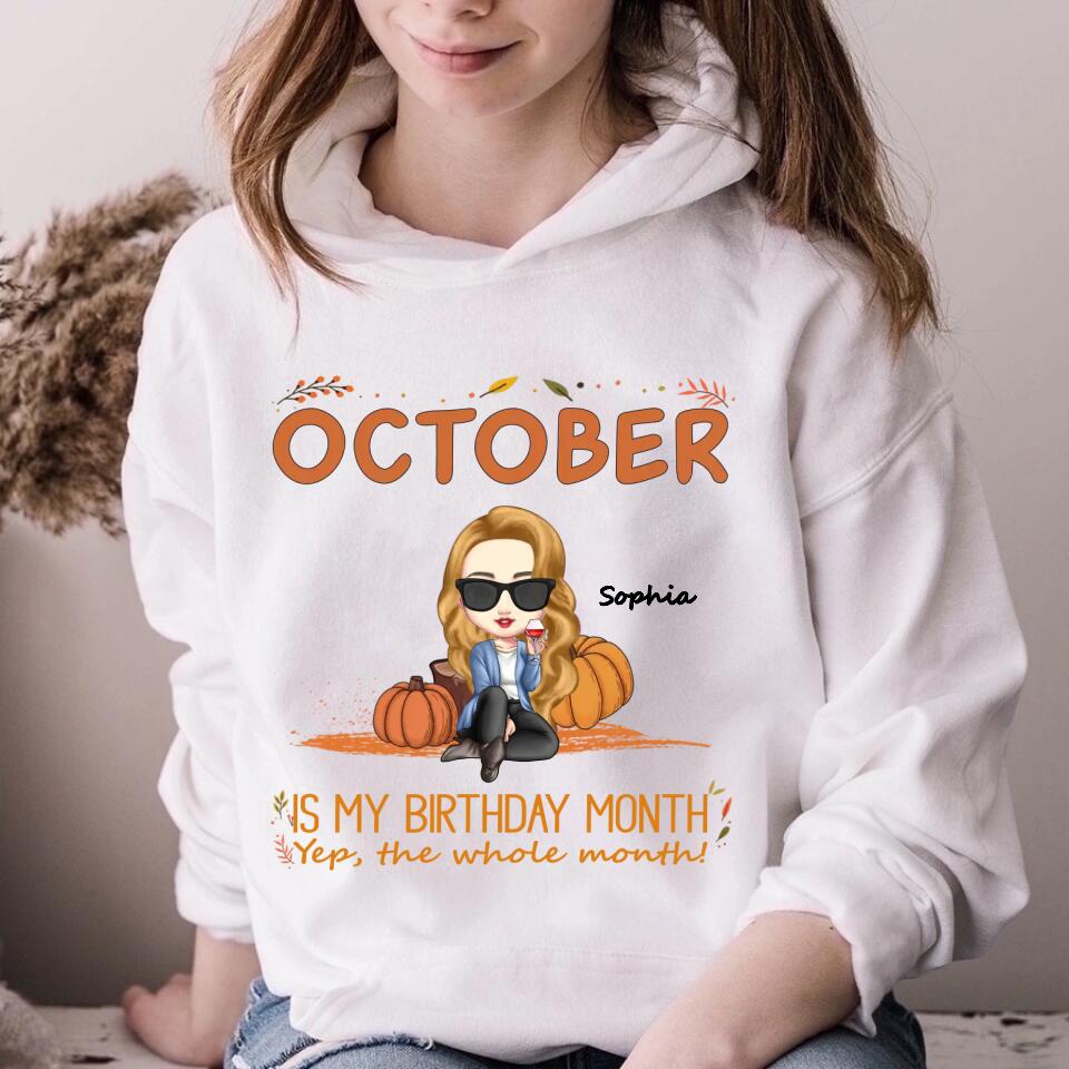 October Birthday Shirt, Custom Birthday Shirt, Queens Born In October, October Birthday Shirts For Woman, October Birthday Gifts