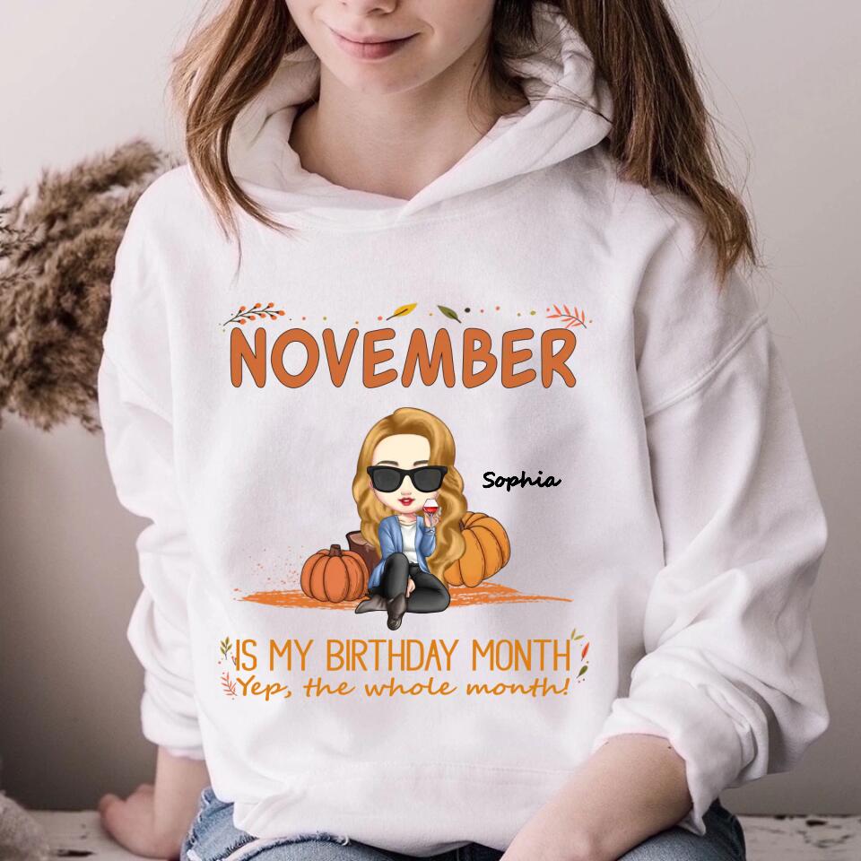 November Birthday Shirt, Custom Birthday Shirt, Queens Born In November, November Birthday Shirts For Woman, November Birthday Gifts