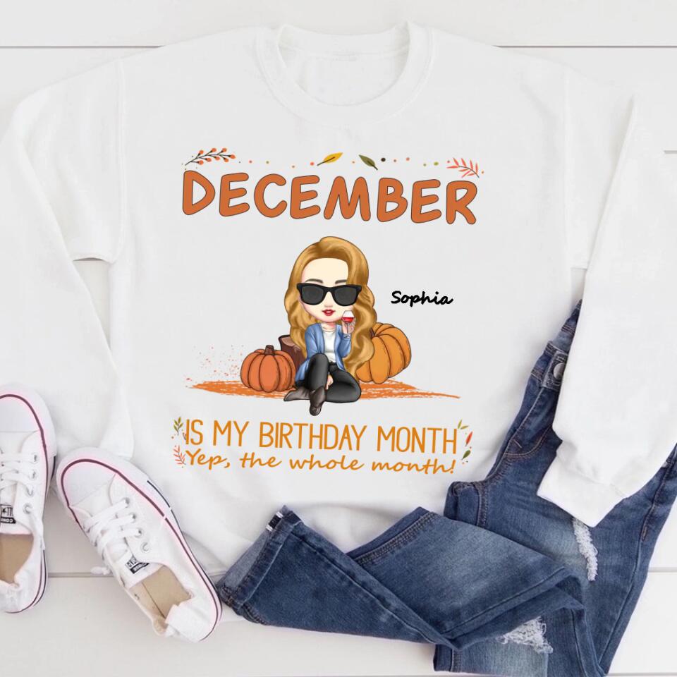 December Birthday Shirt, Custom Birthday Shirt, Queens Born In December, December Birthday Shirts For Woman, December Birthday Gifts