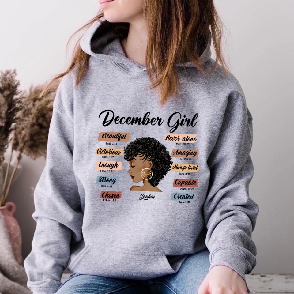 December Birthday Shirt, Custom Birthday Shirt, Queens Are Born In December, December Birthday Shirts For Woman, December Birthday Gifts
