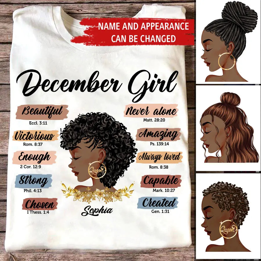 December Birthday Shirt, Custom Birthday Shirt, Queens Are Born In December, December Birthday Shirts For Woman, December Birthday Gifts
