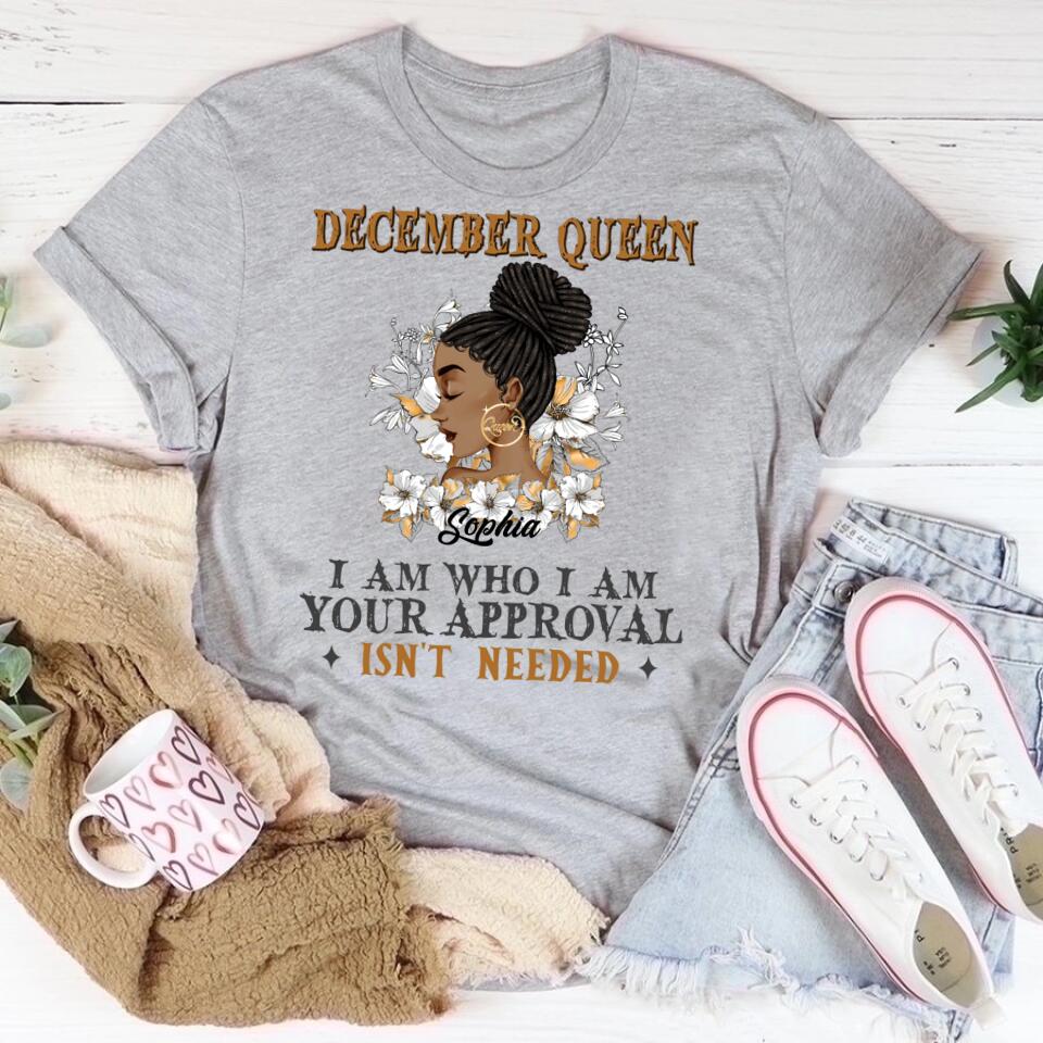 December Birthday Shirt, Custom Birthday Shirt, Queens Are Born In December, December Birthday Shirts For Woman, December Birthday Gifts