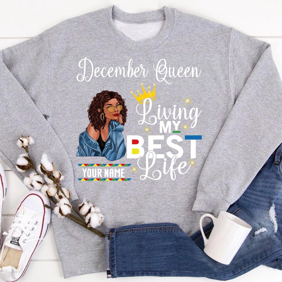 December Birthday Shirt, Custom Birthday Shirt, Queens Born In December, December Birthday Gifts, December Birthday Gifts