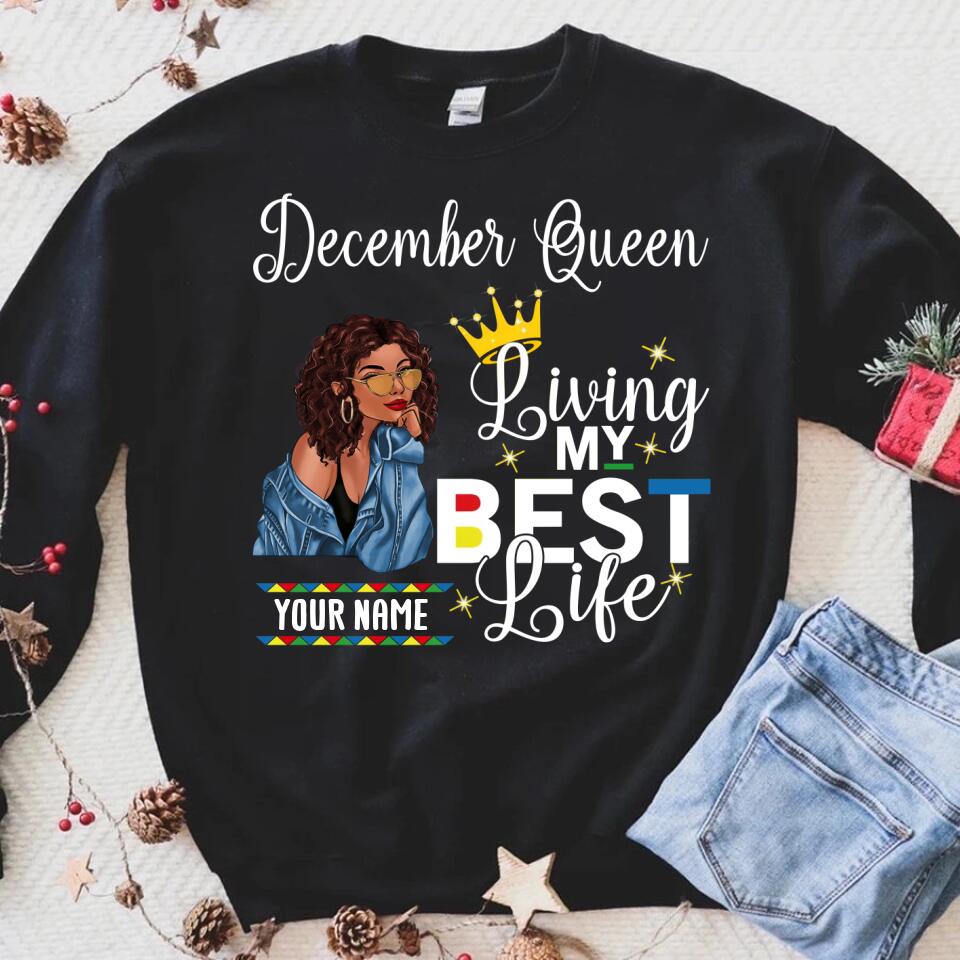 December Birthday Shirt, Custom Birthday Shirt, Queens Born In December, December Birthday Gifts, December Birthday Gifts