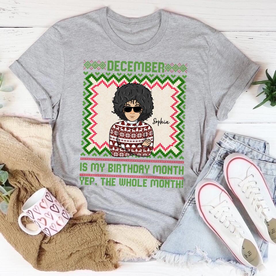 December Birthday Shirt, Custom Birthday Shirt, Queens Are Born In December, December Birthday Shirts For Woman, December Birthday Gifts