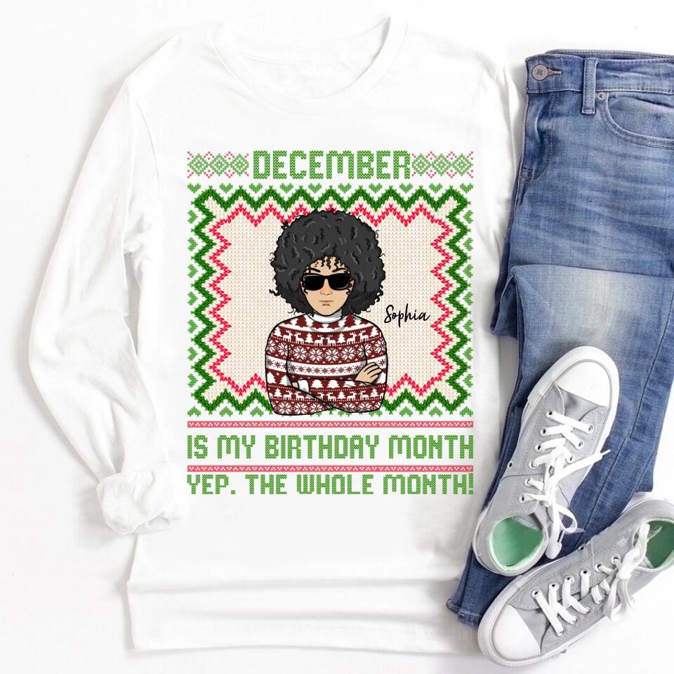 December Birthday Shirt, Custom Birthday Shirt, Queens Are Born In December, December Birthday Shirts For Woman, December Birthday Gifts