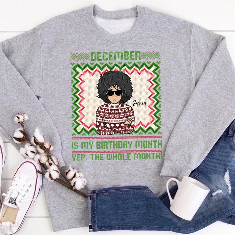 December Birthday Shirt, Custom Birthday Shirt, Queens Are Born In December, December Birthday Shirts For Woman, December Birthday Gifts