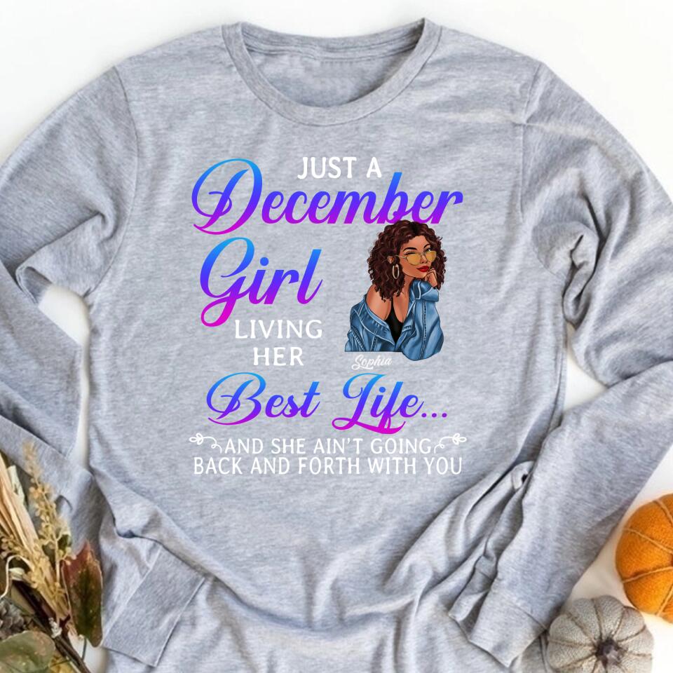 Custom December Birthday Shirt For Woman, Queens Are Born In December Gifts, Melanin Afro Woman Shirt, Black Girl Tee, Afro Queen Gift