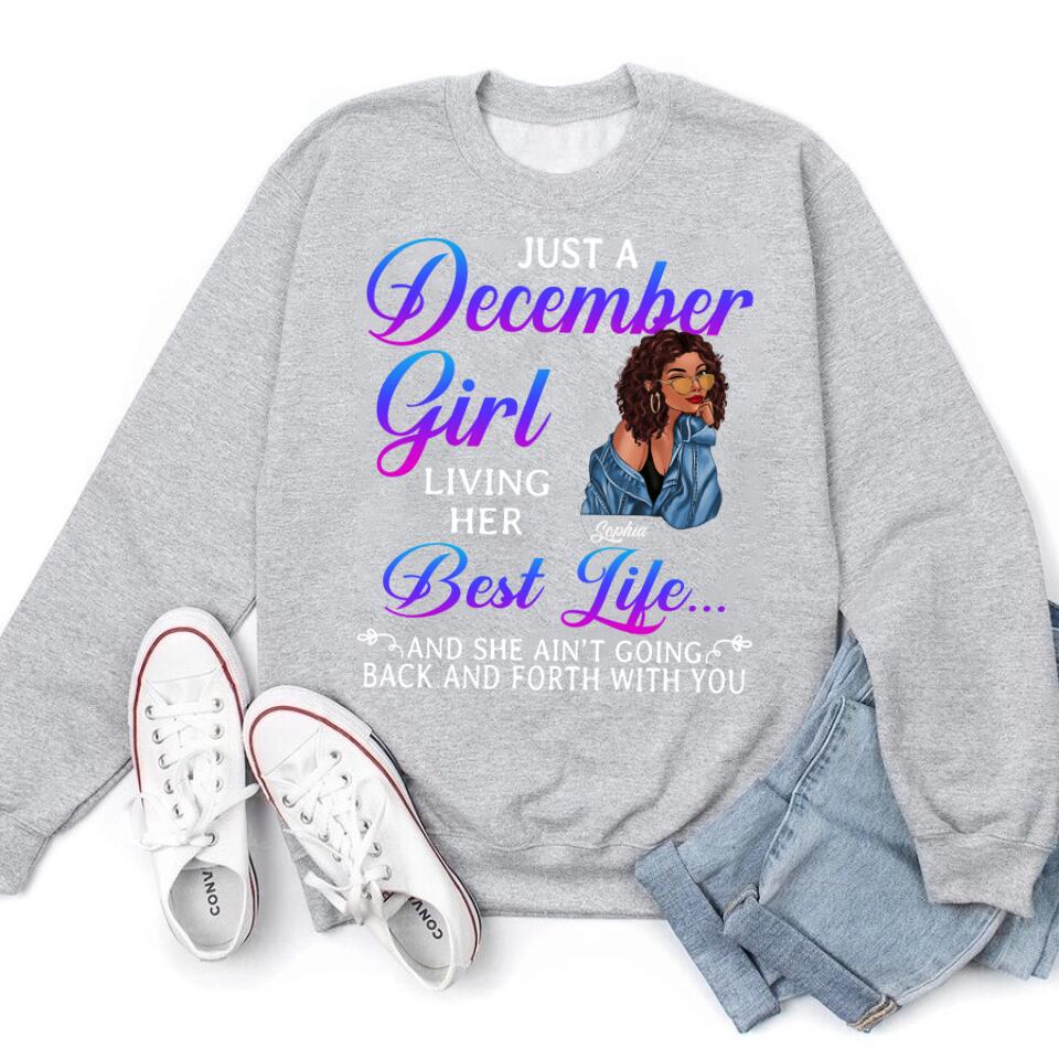 Custom December Birthday Shirt For Woman, Queens Are Born In December Gifts, Melanin Afro Woman Shirt, Black Girl Tee, Afro Queen Gift