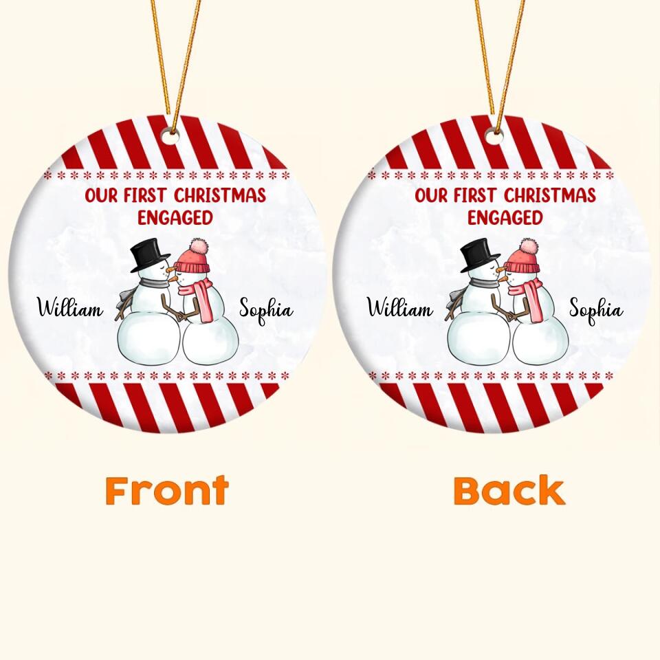 Our First Christmas Ornament 2022, Personalized Our First Christmas Ornaments, First Christmas As Mr And Mrs Ornament