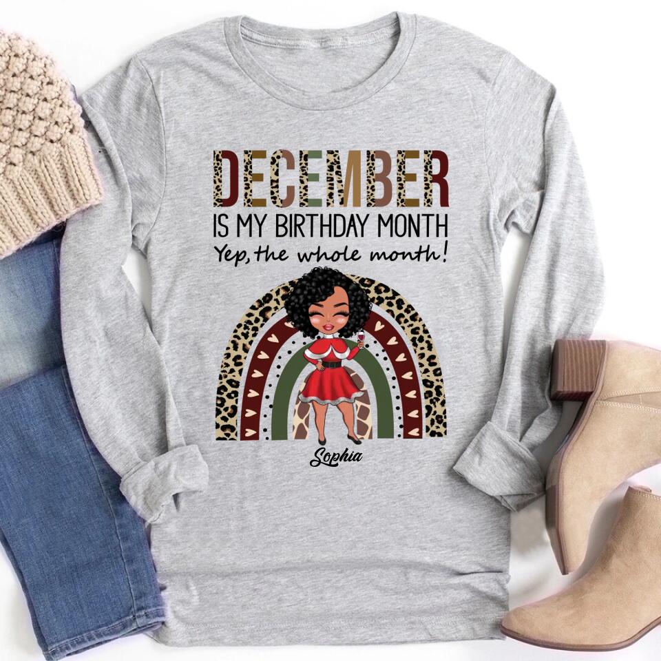 December Birthday Shirt, Custom Birthday Shirt, Queens Are Born In December, December Birthday Shirts For Woman, December Birthday Gifts