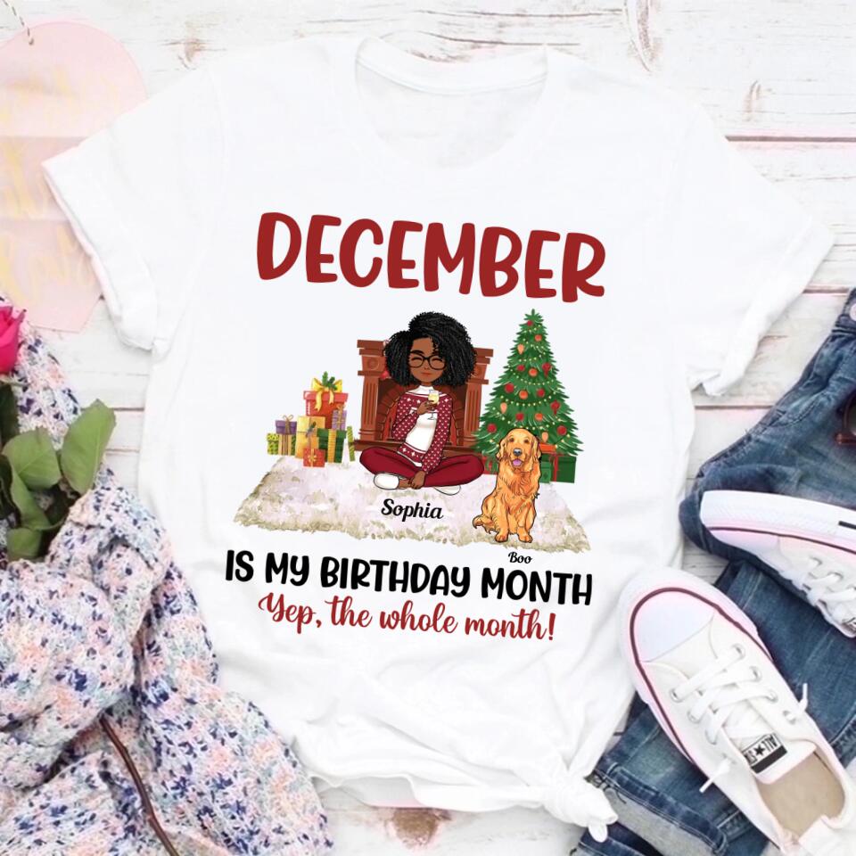 December Birthday Shirt, Custom Birthday Shirt, Queens Are Born In December, December Birthday Shirts For Woman, December Birthday Gifts