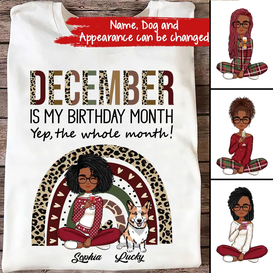 Custom December Birthday Shirt For Woman, Queens Are Born In December Gifts, Melanin Afro Woman Shirt, Black Girl Tee, Afro Queen Gift