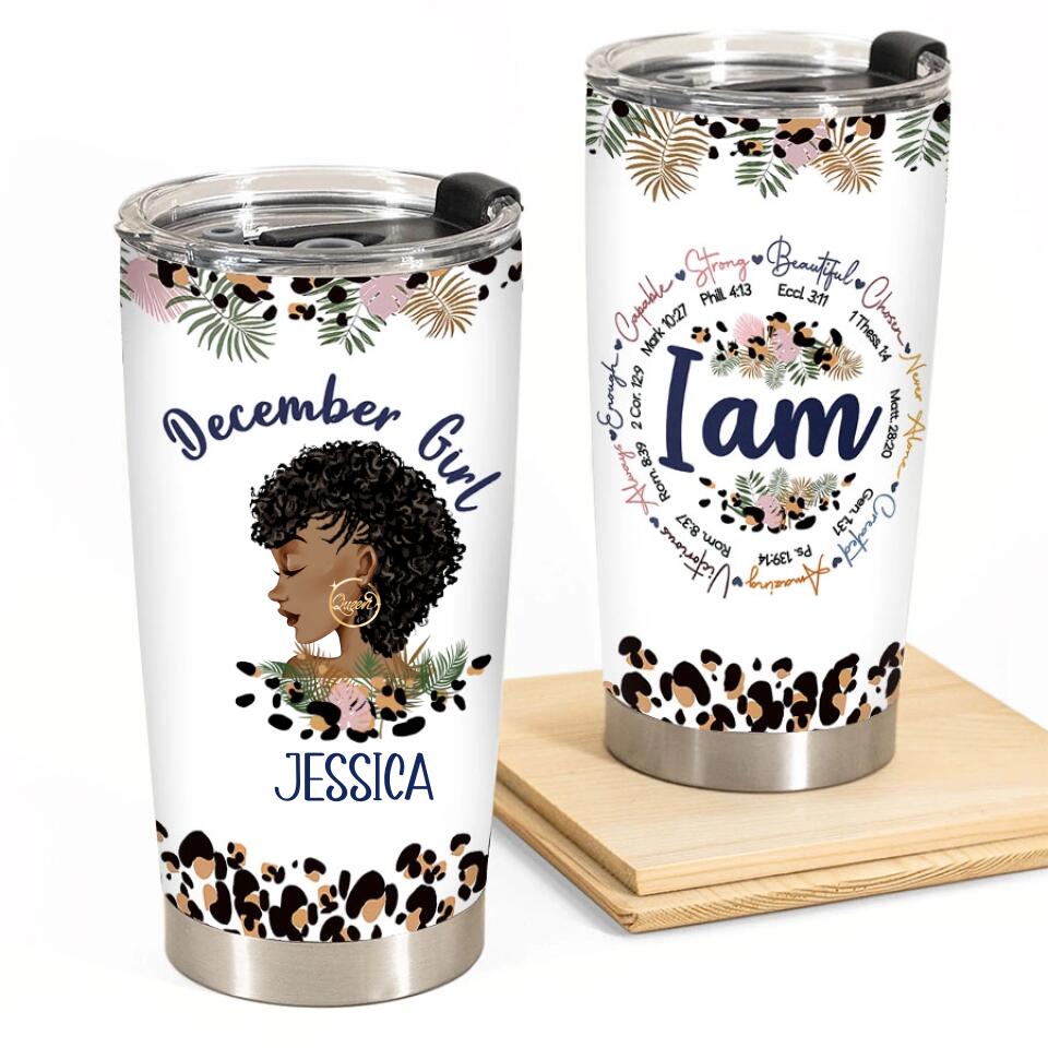 Personalized Tumblers, Birthday Tumbler, Birthdays In December, December Birthday Gifts For Her