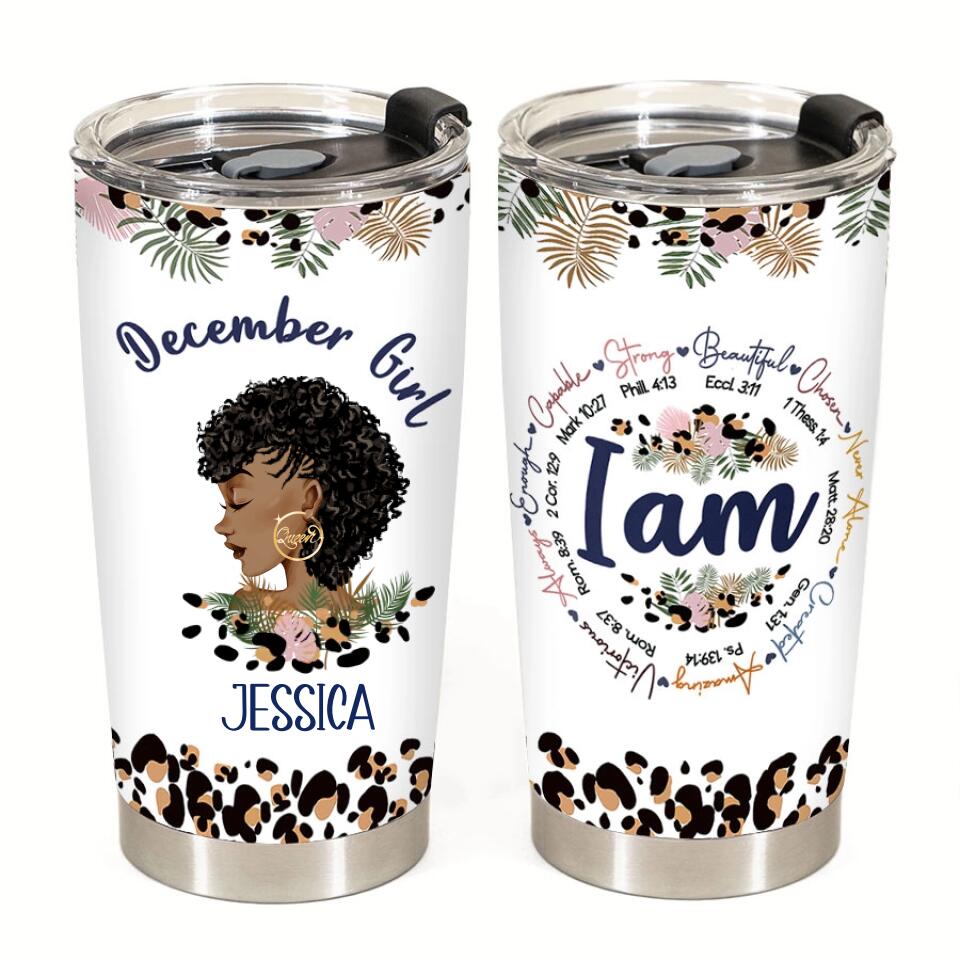 Personalized Tumblers, Birthday Tumbler, Birthdays In December, December Birthday Gifts For Her