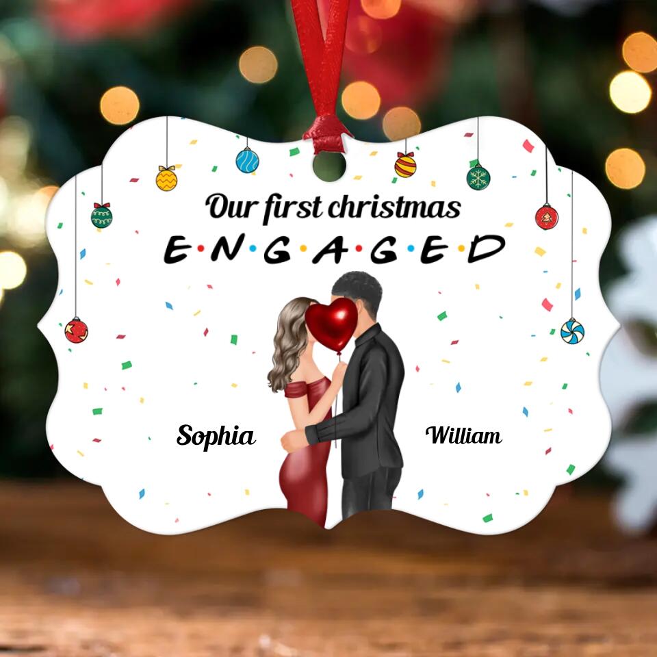 Our First Christmas Ornament 2022, Personalized Our First Christmas Ornaments, First Christmas As Mr And Mrs Ornament