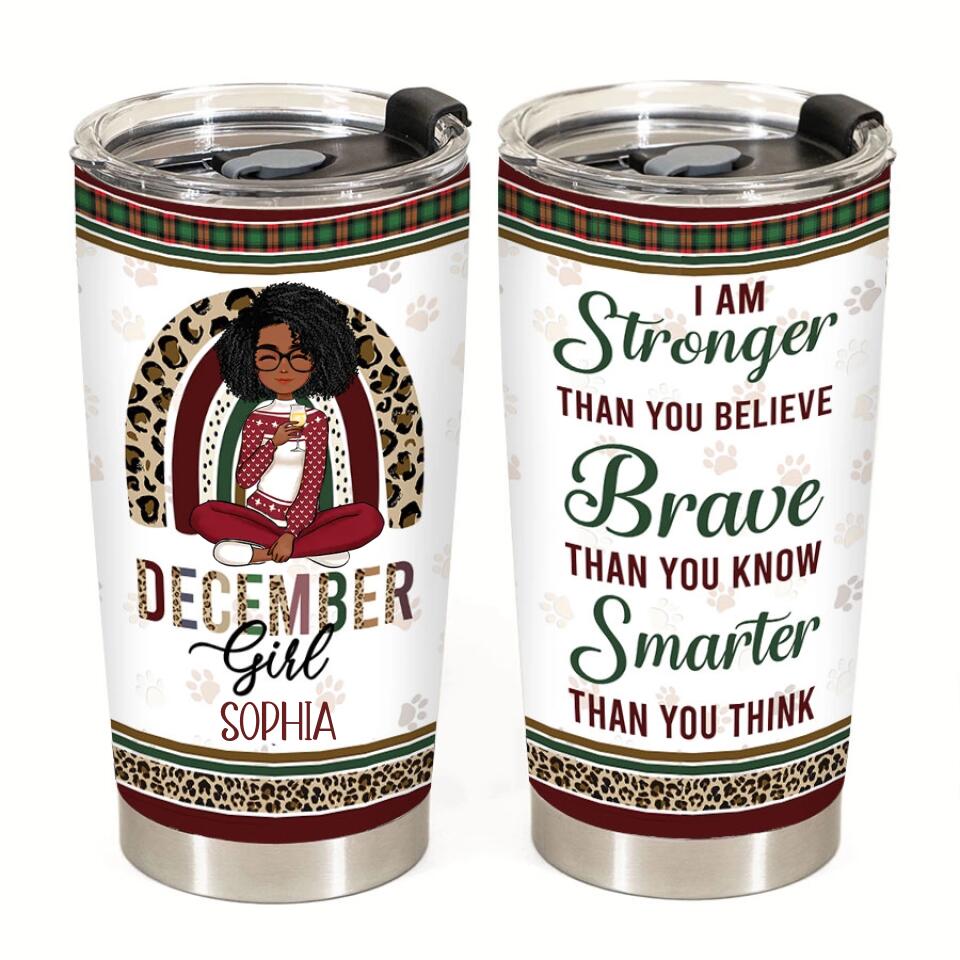 Personalized Tumblers, Birthday Tumbler, Birthdays In December, December Birthday Gifts For Her