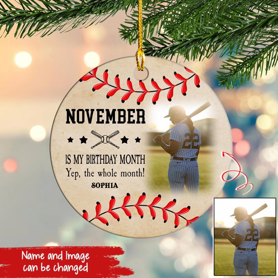 November Birthday Ornament, Custom Birthday Ornament, Queens Are Born In November, November Birthday Ornaments, November Birthday Gift