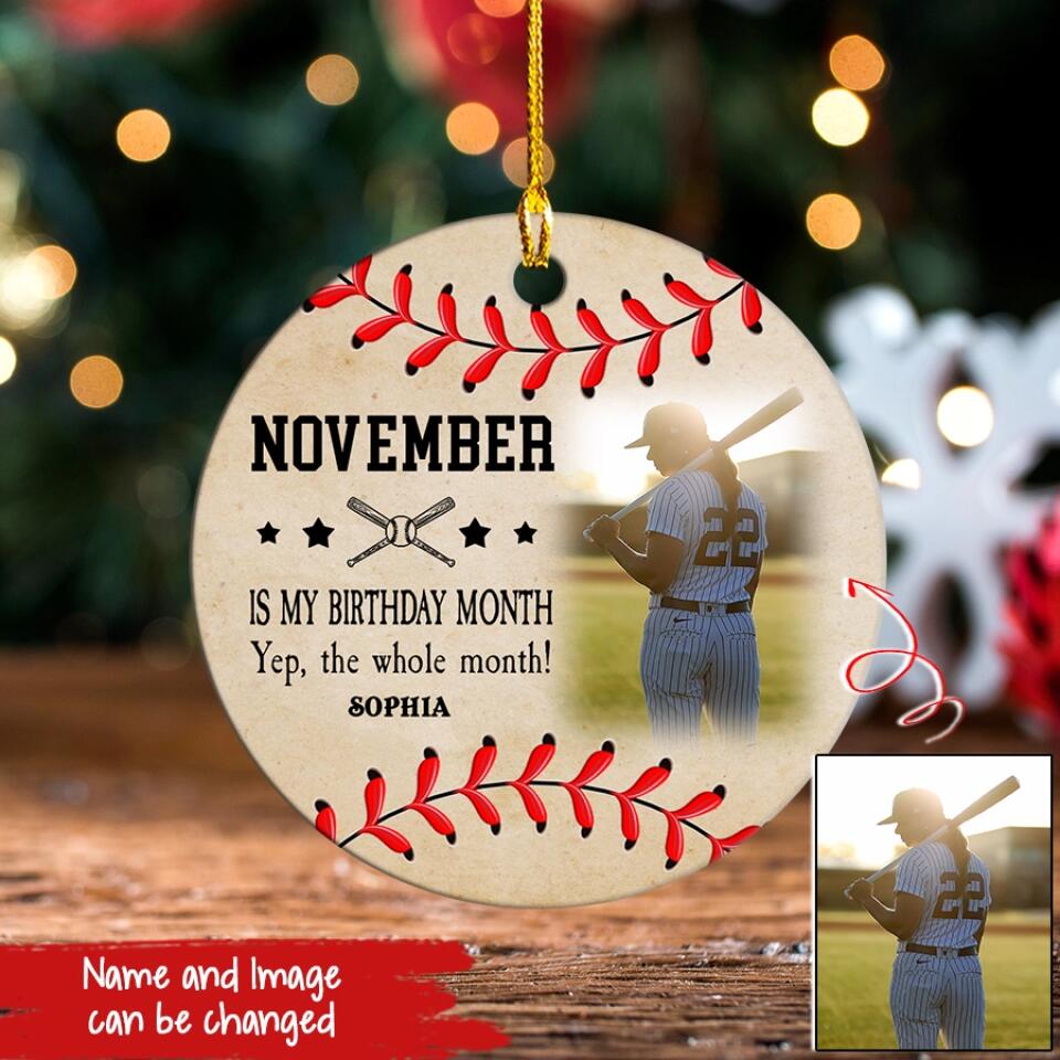 November Birthday Ornament, Custom Birthday Ornament, Queens Are Born In November, November Birthday Ornaments, November Birthday Gift