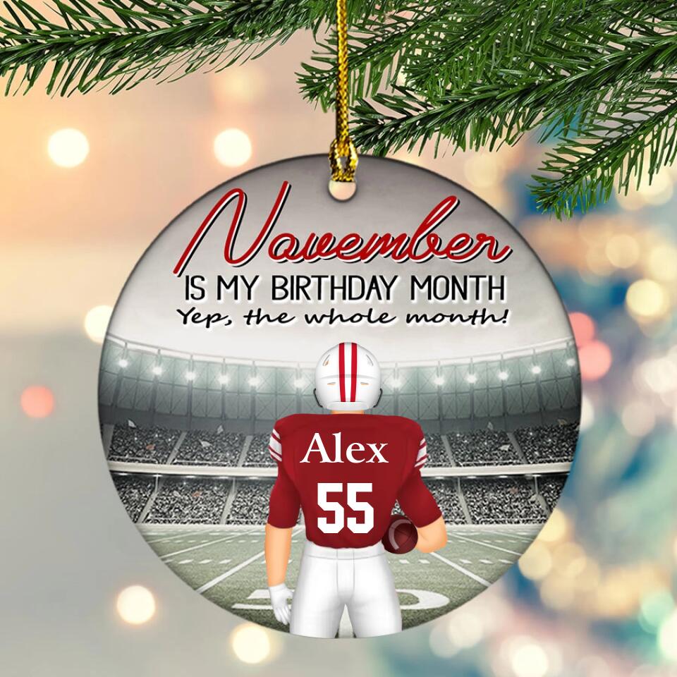 November Birthday Ornament, Custom Birthday Ornament, Kings Are Born In November, November Birthday Ornaments, November Birthday Gift