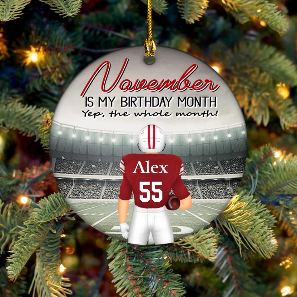 November Birthday Ornament, Custom Birthday Ornament, Kings Are Born In November, November Birthday Ornaments, November Birthday Gift