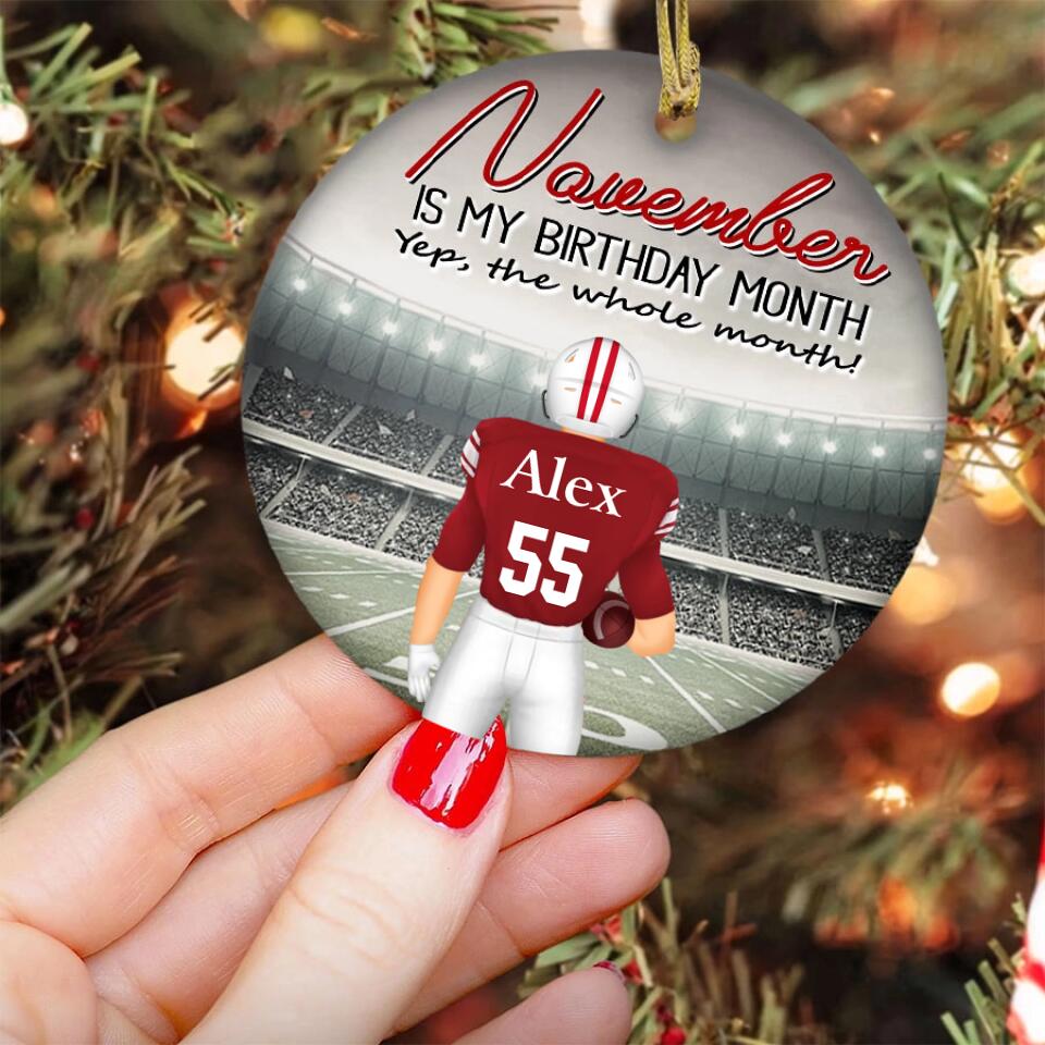 November Birthday Ornament, Custom Birthday Ornament, Kings Are Born In November, November Birthday Ornaments, November Birthday Gift