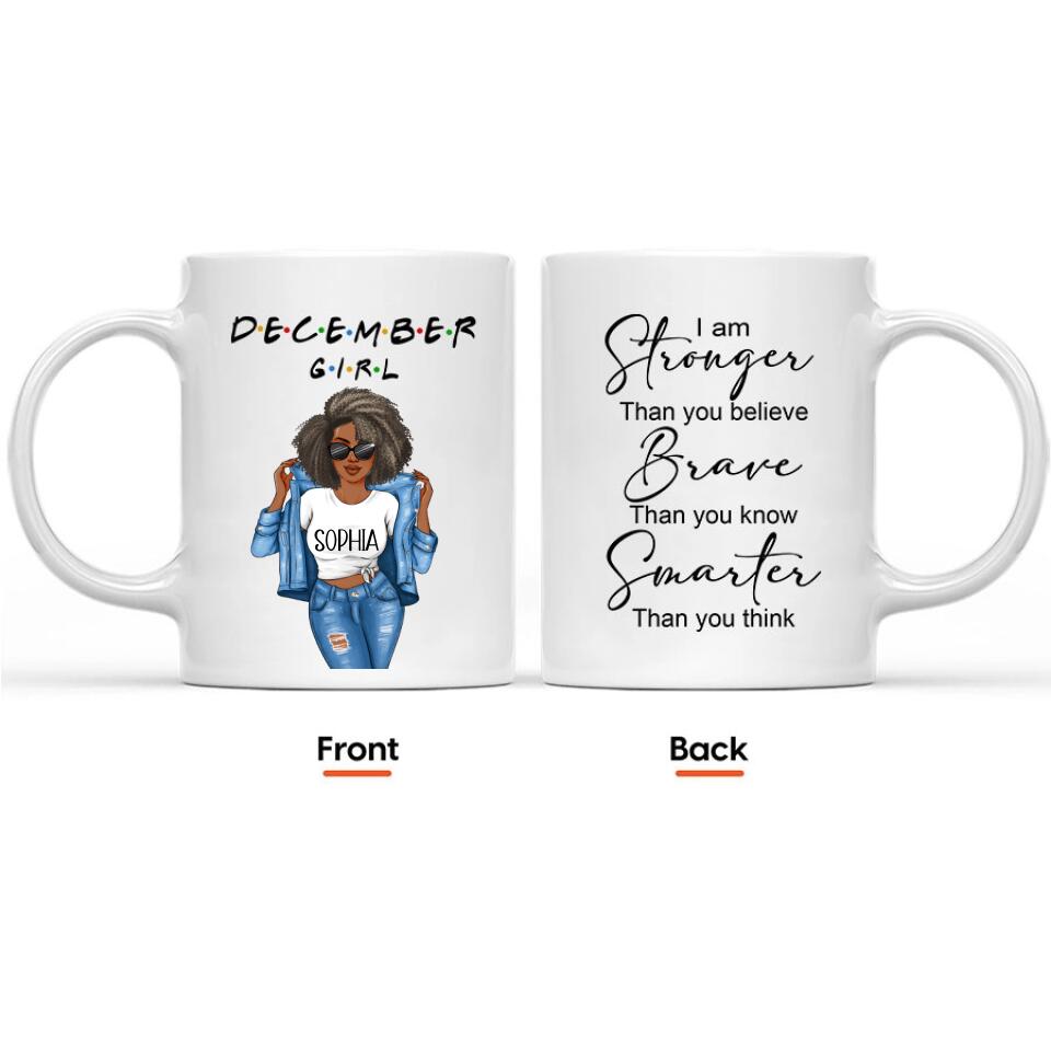 December Birthday Mug, Custom Birthday Mug, Queens are Born In December, December Birthday Mug For Woman, December Birthday Gifts
