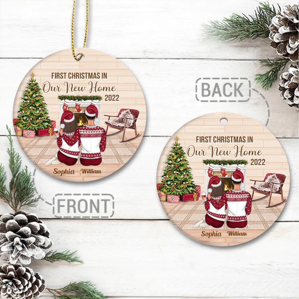 Our First Christmas In Our New Home Ornament, Custom Family Christmas Ornament, Personalized Ornament, New Family Ornament, Christmas Gifts