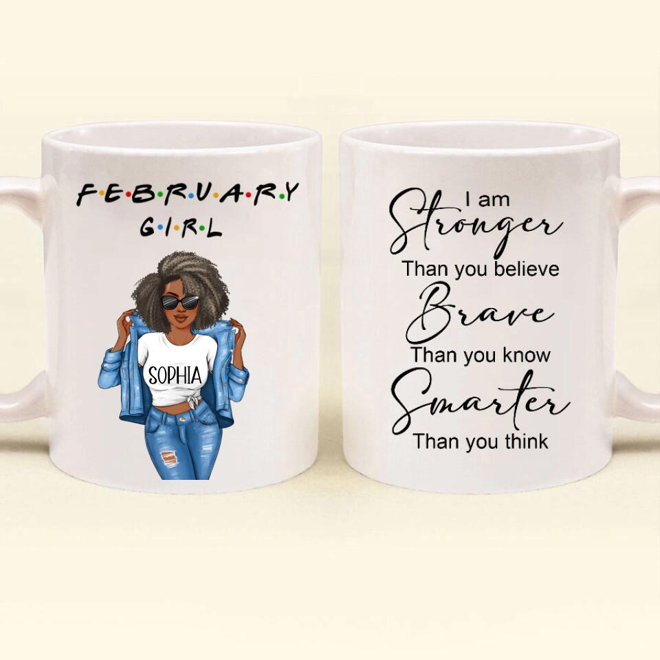 February Birthday Mug, Custom Birthday Mug, Queens are Born In February, February Birthday Mug For Woman, February Birthday Gifts