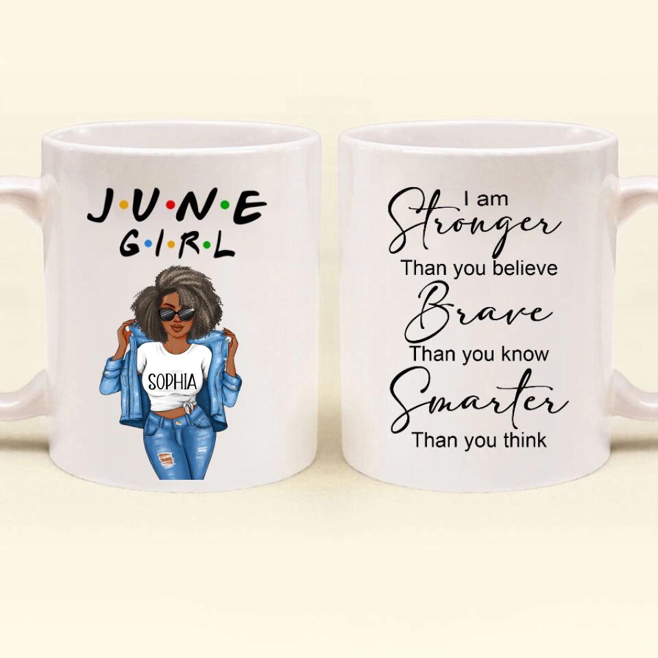 June Birthday Mug, Custom Birthday Mug, Queens are Born In June, June Birthday Mug For Woman, June Birthday Gifts