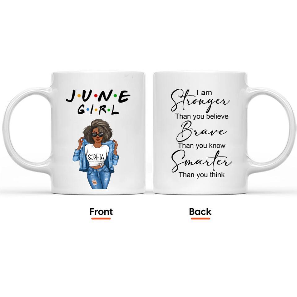 June Birthday Mug, Custom Birthday Mug, Queens are Born In June, June Birthday Mug For Woman, June Birthday Gifts