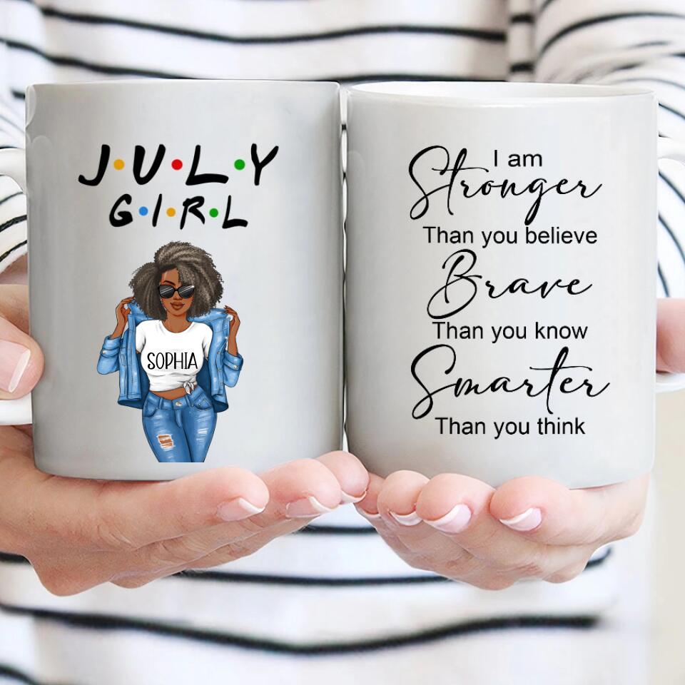 July Birthday Mug, Custom Birthday Mug, Queens are Born In July, July Birthday Mug For Woman, July Birthday Gifts