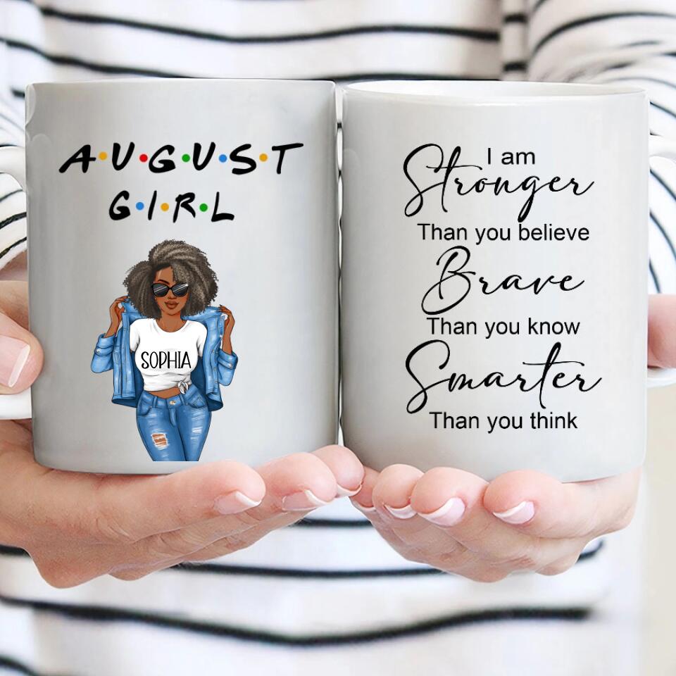 August Birthday Mug, Custom Birthday Mug, Queens are Born In August, August Birthday Mug For Woman, August Birthday Gifts